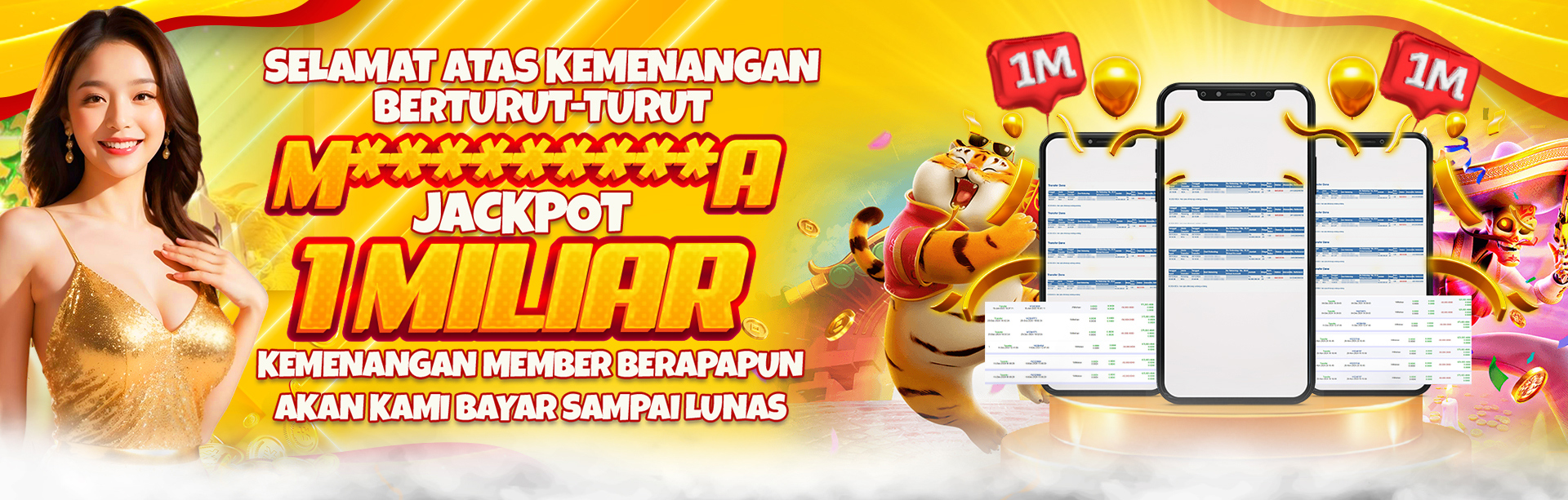 Bonus Deposit Harian All Games Banner